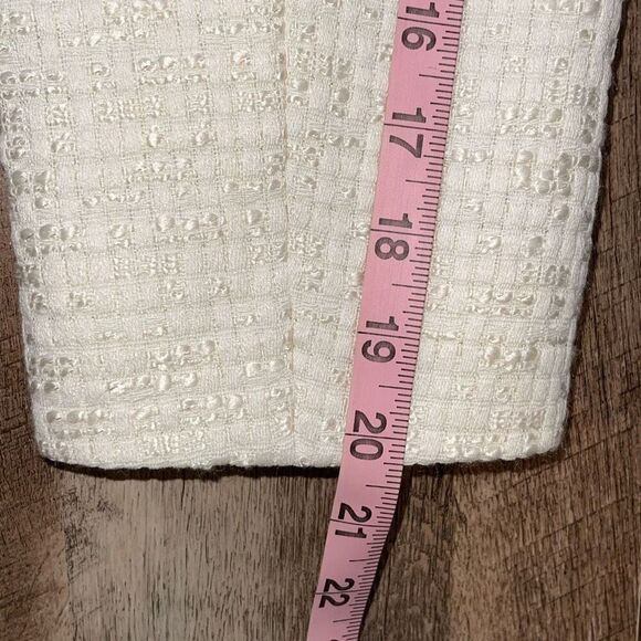 Line and Dot Women’s Avery Double-Breasted Lapel Lined Blazer Jacket Ivory Large - Picture 11 of 12